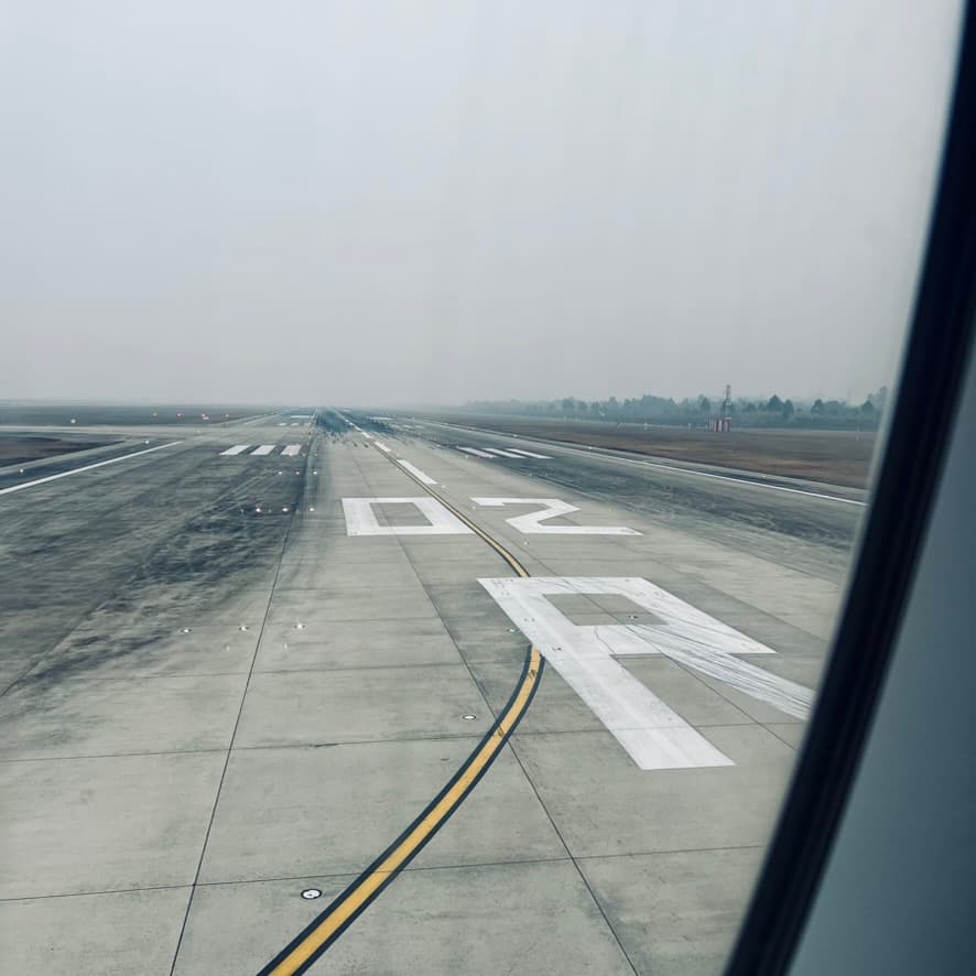 Takeoff Runway 02R @ CTU